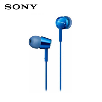 【SONY 】MDR-EX155 深藍色 細膩金屬 耳道式耳機 ★送收納盒★