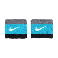 Nike Swoosh [PAC277-017] 腕帶 護腕 2入 運動 跑步 打球 健身 訓練 吸濕排汗 水藍 灰