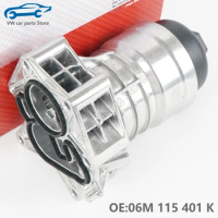 06M115401L Aluminum Engine Oil Filter Housing For NEW EA837 AUDI A4 B9 A5 A6 C8 A7 A8 Q5 Q7 Q8 VW Touareg 3.0T 06M 115 401 K/F/E