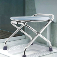免運  可折疊孕㛿坐便椅 坐便器 便攜式移動 馬桶簡易 防水折疊防滑 馬桶便椅 不銹鋼厠所凳 傢用