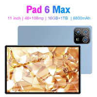 50% discount Pad 6 Max รุ่นใหม่ 10.1 ผู้ผลิตนิ้ว Android 16+1T แท็บเล็ต 2-in-1 พร้อมหน่วยความจำ