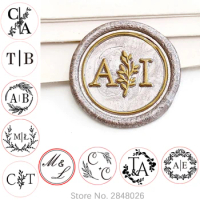 Custom Two initials Wax Seal Stamp,Custom Wax Seal Stamp Kit,personalised wedding invitation seals,wedding gift,Wood stamp