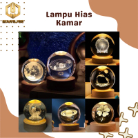Lampu buat kamar tidur + dudukan LED lampu hias kamar tidur Hadiah spesial lampu malam bulan bola kr