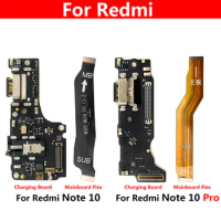 For Redmi Note 10 Pro  USB Charging Dock Jack Plug Socket Port Connector Charge Board Flex Cable Mianboard Felx