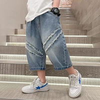 ERICO - Fashion Celana Jeans Anak Laki-Laki Motif VICTOR Celana Pendek Casual Simple Fashionable JEA