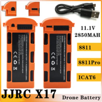 Original X17 Battery 11.1V 2850mah RC Drone FPV Quadcopter Spare Parts Accessories For JJRC X17 8811 8811Pro ICAT6 Drone Battery