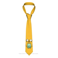 Bmo Adventure Time Animation Cartoon Classic Men's Printed Polyester 8cm Width Necktie Cosplay Party Accessory
