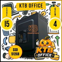 PC Komputer Rakitan Core i5 Gen 4 Ram 8GB SSD 512GB Casing Standar Siap Pakai Cocok Untuk Admin Offi