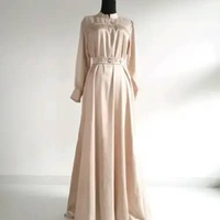 ZIN-ZIN Gamis Gaun 2026 simpel dan elegan XL coklat tua