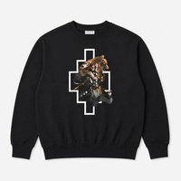 Sweater MARCELO BURLON LOGO TIGER BLACK SWEATSHIRT 100% ORIGINAL Size L
