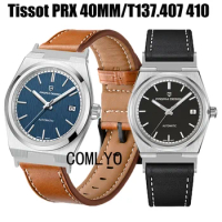For Tissot PRX 40MM PRX T137.407 410 Strap Bracelet Genuine Leather Band Wristband Women men