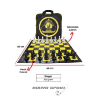 Catur Plastik ROX Percasi Papan Lipat 4 Tas 1 Set Original