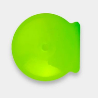 TOPLA CD Case Bulat / Kerang Tempat Kaset Bening Kotak Mika CDKR Kuning
