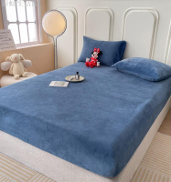 床包 冬季牛奶絨床笠單件珊瑚法蘭絨床罩床墊套罩席夢思保護套床單加絨