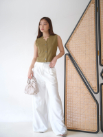 The Thread - Elayne - Regular High Waist Straight Leg Pants - Celana Panjang Wanita - Bawahan Wanita