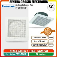 PANASONIC EXHAUST FAN PLAFON 8 INCH FV-20TGU5 Hexos Fan Plafon Panasonic STANDART