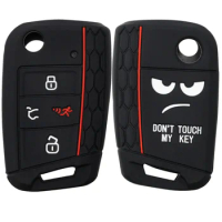 Silicone Key Fob Car Remote Cover Shell Case 4 Button Protector For Volkswagen Golf Wagon Skoda Octavia Golf Sportswagen Jetta