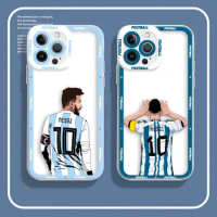 Cover Angel Eyes Clear Phone Case For Samsung A03 A04 A05 A05S A11 S10 S20 S21 S22 FE PLUS ULTRA 5G Case Football Number 10 7