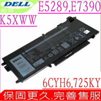 DELL K5XWW 電池 適用戴爾 Latitude 5289 電池,7390 電池,E5289 電池,E7390 電池,6CYH6, 725KY, N18GG,7380,E7380,P29S,P29S001,P29S002