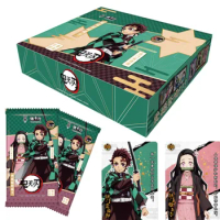 NEW Demon Slayer Collection Card Anime Booster Pack Box Nezuko Zenitsu Rare Game Collector's Edition Card Kids Birthday Toy Gift