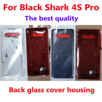 Best Quality Battery Cover Glass Housing For Xiaomi Black Shark 4S Pro 4SPro Back Panel Door Rear Case with Adhesive Replacement