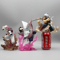 Demon Slayer Figures Kochou Shinobu Uzui Tengen Akaza Figurine Anime Kimetsu No Yaiba Pvc Statue Model Decoration Gift Kids
