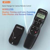 Camera Wireless Shutter Release with Zoom Timer Remote Control for Sony ZV-1 A7 A7IV A7R A7RV A7s A99II A6600 A6500 A6400 A6300