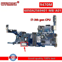 6050A2569401-MB-A01 i7-3687U CPU Mainboard For HP 9470M Laptop Motherboard