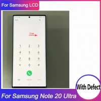 Singelsale LCD Display note 20 ultra Line Dot For Samsung note 20 ultra lcd display Touch Screen Digitizer Assembly