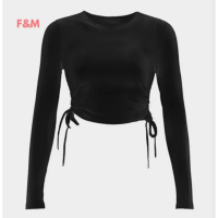 CROPTEE CROPTOP SERUT (FMS-29) BAJU KOREA SPANDEK WANITA