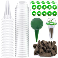 24Sets Seed Pod Kit Reusable Plant Pod Kit Lightweight Indoor Hydroponics Grow Kit Seed Dispenser Grow Domes for Home Hydroponic