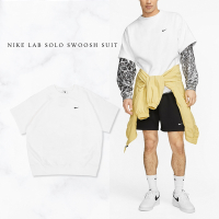 Nike 短袖 Lab Solo Swoosh Tee 男款 白 寬版 短T 刺繡 小勾 DX0881-100