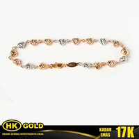 Gelang Emas 17K Bracelet Wanita Type 1297 HK GOLD C