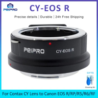 PEIPRO CY-EOS R Lens Adapter Converter Adapter Ring for Contax cy Lens to Canon EOS R/RP R5 R6 RF Cameras