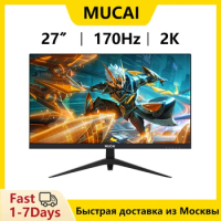 MUCAI 27 Inch 2K 144Hz Gamer Monitor IPS PC Display QHD 170Hz Desktop Gaming Computer Screen Panel HDMI-Compatible/DP 2560*1440