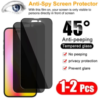 1-2Pcs Privacy Screen Protector for IPhone 14 11 13 Pro Max 12 Mini XS MAX Anti-Spy Glass for IPhone X XR SE2020 6 7 8 Plus Film