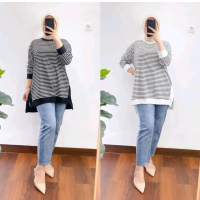 TUNIK SALUR OVERSIZE// BLOUSE KOREAN