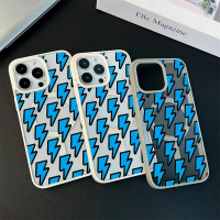 Soft case ponsel magnetik IP11 IP12 IP13 IP15PLUS IP16Promax,Terakhir dan paling populer,petir biru