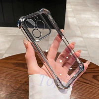 เคสโทรศัพท์, สำหรับ Realme C63 C61, กันกระแทกสี่มุม, โปร่งใส, เคสป้องกัน