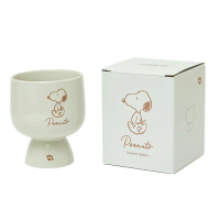 【SNOOPY 史努比】韓國HnFriends 陶瓷高腳馬克杯 高腳杯 360ml 走路