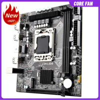 X79A V2 PC Main Board Support M.2 NVME M-ATX 64GB LGA1356 2 DDR3 Desktop Computer Mainboard 10 USB2.0 100M NIC 5.1 Audio Channel