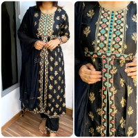 SFH OPEN CUT 3PCS READYMADE SUIT BY SM