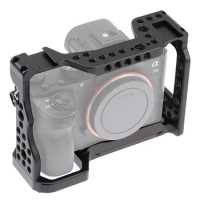 Camera Cage for Sony A9 A7RIII A7III A7M3 Cameras Aluminum Alloy Camera Rabbit Cage Protective Case for Sony A7R3/A9/A7M2