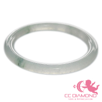 【CC Diamond】天然翡翠A貨 玻冰手鐲(超小手圍：51mm 16.2號)