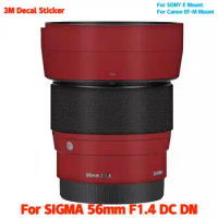 56 F1.4 DC DN Anti-Scratch Lens Sticker Protective Film Body Skin For SIGMA 56mm F1.4 DC DN for SONY E/Canon EF-M Mount