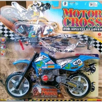 Mainan anak diecast motor trail ukuran jumbo 30cm motocross besar bongkar pasang motor cross keren m
