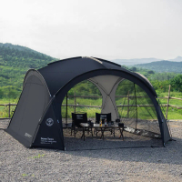 Camping Dome Shelter 150D Oxford ผ้า BBQ Sun Shelter Canopy 8-12 คนเต็นท์กลางแจ้งโดม Shelter สำหรับ 