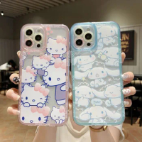 Sanrio Cartoon Hello Kitty Cinnamoroll Phone Case Apple Iphone 13 12 11 Pro Max X Xr Xs Plus Soft Tpu Shockproof Cover Case