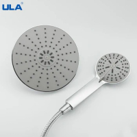 ULA 3 Mode Handheld Shower Head Set High Pressure Adjustable Bath Shower Jets Removable Filter Water Saving Shower Head