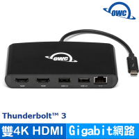 OWC Thunderbolt 3 mini Dock 擴充裝置(HDMI 2.0 / Gigabit 網路 / USB3 / USB2)